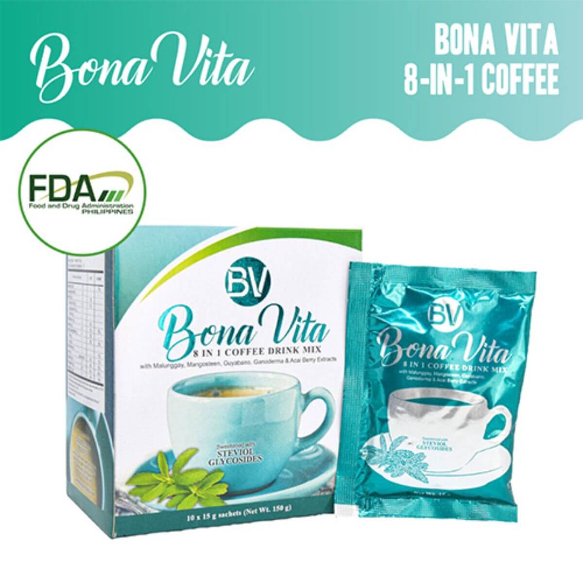 Supply of Bona Vita 8-in-1 coffee and BonaSlim 15-in-1 coffee