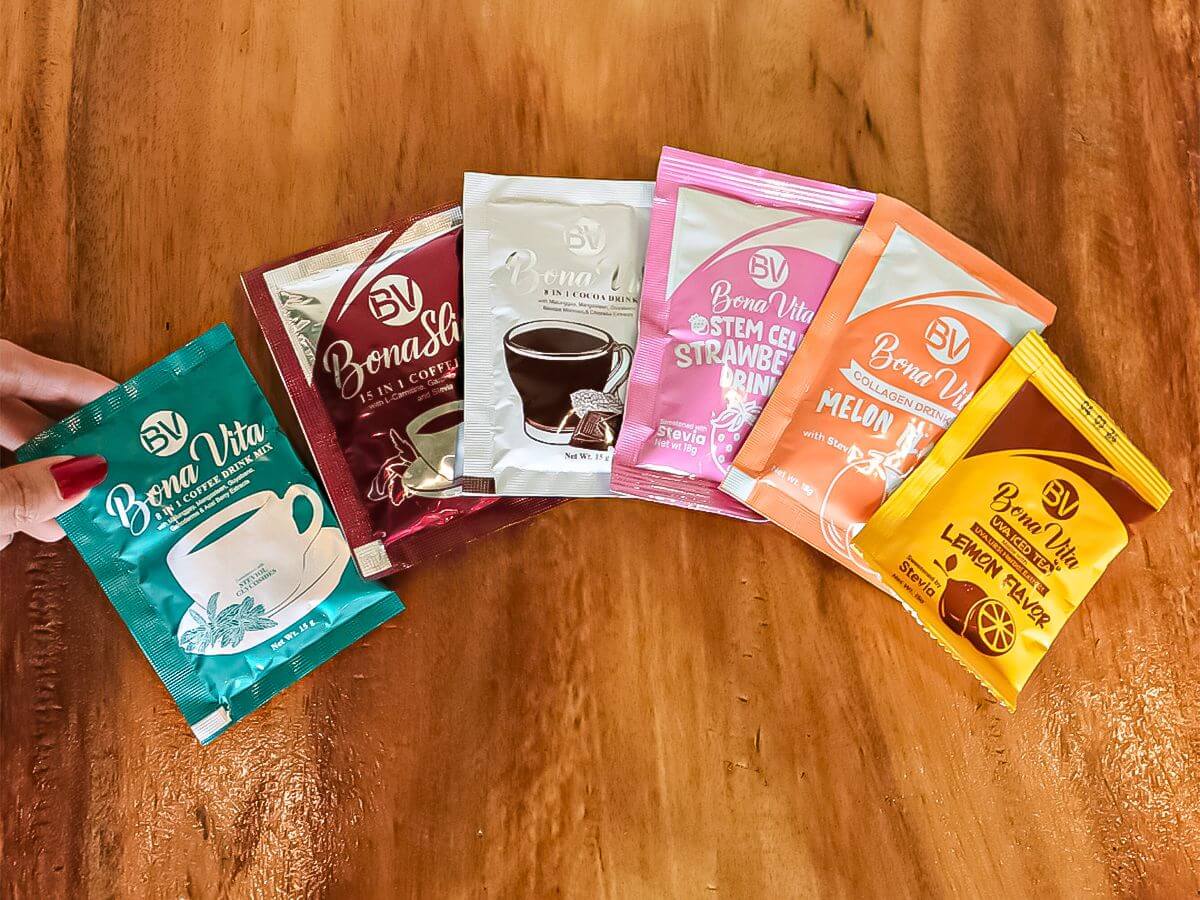 Bona Vita healthy drinks designed to support energy and fitness goals