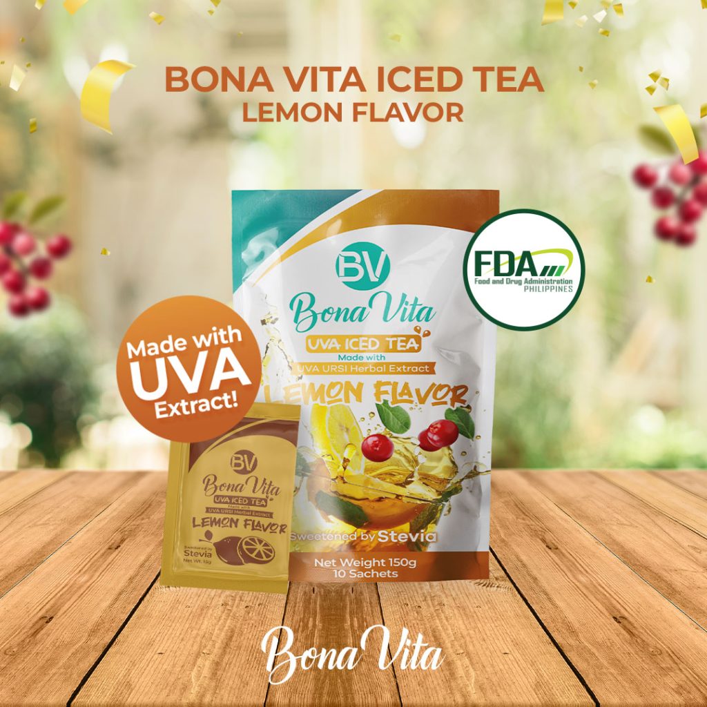 Bona Vita UVA Iced Tea Lemon Flavor